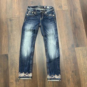 Miss Me Jeans Cuffed Skinny Dk Blue MISS ME BIN 1